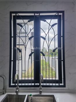 wrought iron sliding door & grille 