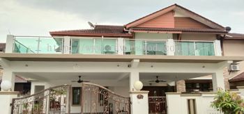 Stainless Steel Balcony Glass Railing With 12mm Tempered Glass @Klang 