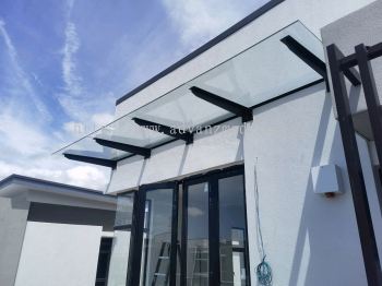 T-Beam Steel With Laminated Clear Glass Roof 