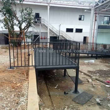 Mild Steel Ramp With Chequered Plate 