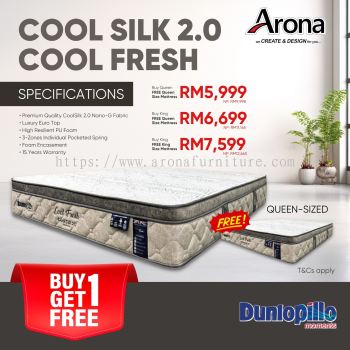 DUNLOPILLO COOL SILK 2.0 COOL FRESH