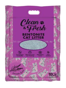 60061 Clean & Fresh 10L Cat Litter - Lavender