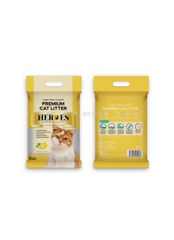 60238 Heroes 8L Cat Litter - Lemon
