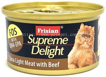 72527E SUPREME DELIGHT TUNA LIGHT MEAT with BEEF 85g