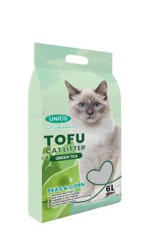 60344 Unico Tofu 6L Cat Litter - Green Tea