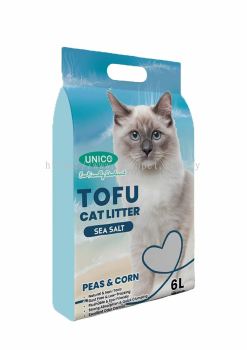 60757 Unico 6L Tofu Cat Litter - Sea Salt