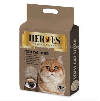 60702 Heroes 7L Tofu Cat Litter - Coffee