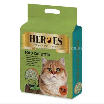 60726 Heroes 7L Tofu Cat Litter - Green Tea
