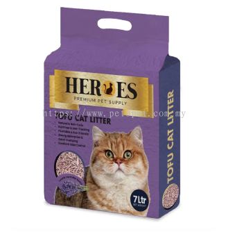 60696 Heroes 7L Tofu Cat Litter - Lavender