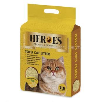 60689 Heroes 7L Tofu Cat Litter - Lemon