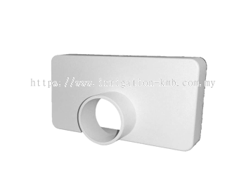 UPVC Rectangular End Cap with 25mm Outlet