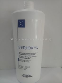 L'Oreal Serioxyl Clarifying Shampoo Natural For Thining Hair 1000ML