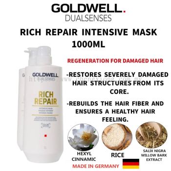 Goldwell Dual Sense Rich Repair Intensive Mask 1000ML (Regeneration For Damaged Hair )