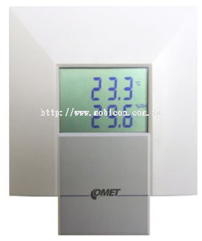 T3318 Interior temperature, humidity transmitter with RS232 output