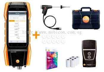 TESTO 300 LONGLIFE KIT 4 WITH PRINTER - FLUE GAS ANALYZER