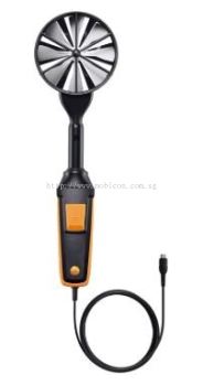 TESTO 0635 9372 HIGH-PRECISION VANE PROBE (100MM, DIGITAL) INCLUDING TEMPERATURE SENSOR, WIRED