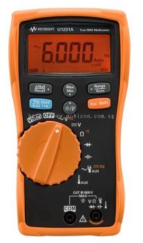 KEYSIGHT U1231A Handheld Digital Multimeter, 3 &#189; Digit, Basic