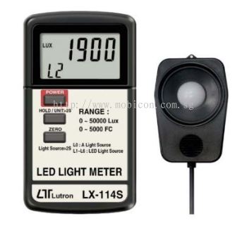 LUTRON LX-114S LED LIGHT METER	