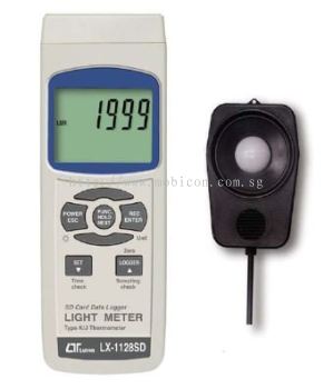 LUTRON LX-1128SD LIGHT METER, TYPE K OR J TEMP.