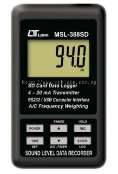 LUTRON MSL-388SD SOUND LEVEL DATA RECORDER