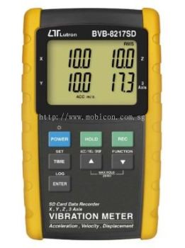 LUTRON BVB-8217SD X, Y, Z, 3 Axis VIBRATION METER