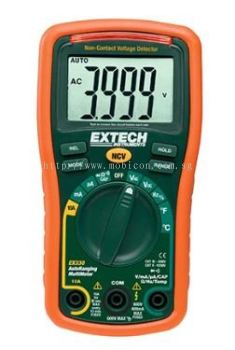 EXTECH EX330 : 12 Function Mini MultiMeter + Non-Contact Voltage Detector