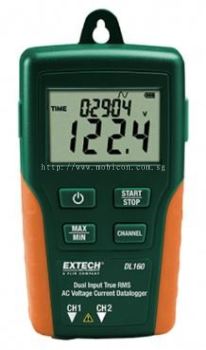 EXTECH DL160 : Dual Input True RMS AC Voltage/Current Datalogger