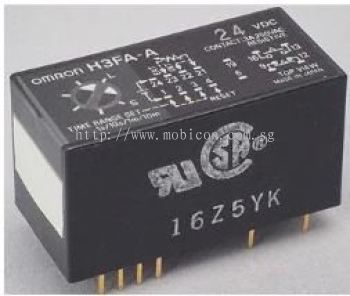 OMRON H3FA DIP Model Timer for PC Board Use Provides Contact and Solid-state Output