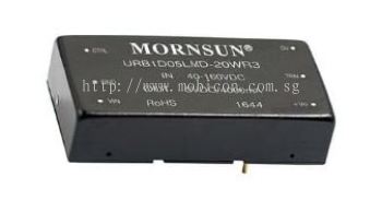 Mornsun Chassis-mounted DC/DC converter URB1D_LD-20WR3