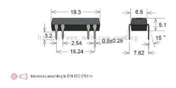 Standex DIP05-2A75-21D Series Reed Relay