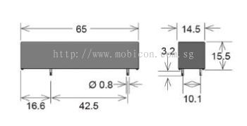 STANDEX HE12-1A69-300 HE Series Reed Relay