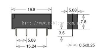 Standex SIL24-1A75-71L Series Reed Relay