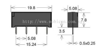 Standex SIL12-1A72-71MHR Series Reed Relay