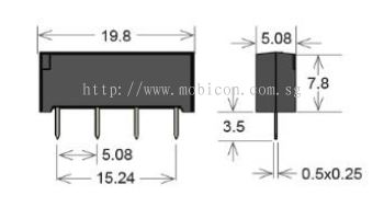 Standex SIL12-1A31-71D Series Reed Relay