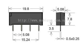 Standex SIL05-1A75-71D Series Reed Relay