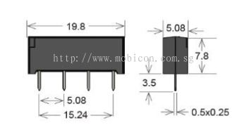 Standex SIL05-1A71-71L Series Reed Relay