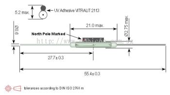 Standex KSK-1E85 Series Reed Switch