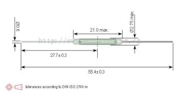 Standex KSK-1A85 Series Reed Switch