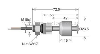 STANDEX LS02-1A66-PA-2000W LS02 Series Liquid Level Sensor