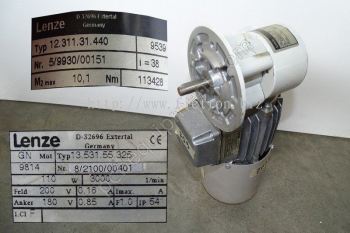 13.531.55.325 1353155325 LENZE DC Motor with Gearhead Repair Malaysia Singapore Indonesia USA Thailand