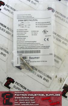 (NO )IFRM 08P17A1 S35L BAUMER Inductive Proximity Switch Supply Malaysia Singapore Indonesia USA Thailand