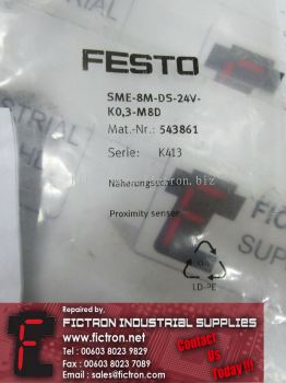 SME-8M-DS-24V-K0,3-M8D SME8MDS24VK03M8D FESTO Proximity Switch Supply Malaysia Singapore Indonesia USA Thailand