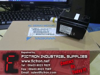 SGMAS-02ACA21 SGMAS02ACA21 YASKAWA ELECTRIC AC Servo Motor Supply Repair Malaysia Singapore Indonesia USA Thailand