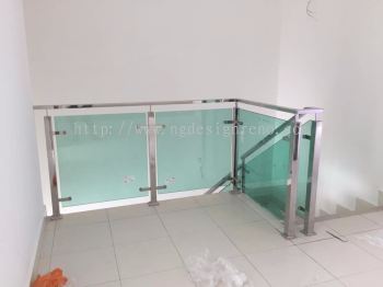 Staircase Glass Railing at Klang
