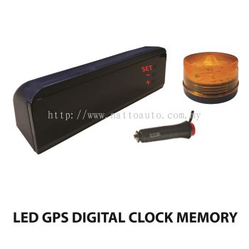 High Quality Bus Digital Clock Led Timing Clock with  speed limit beacon light warning Auto setting time with GPS