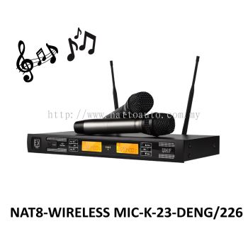 WIRELESS MICROPHONE DUA MIC FOR BUS , KTV ROOM KARAOKE