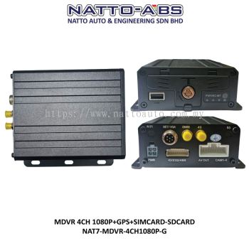 MDVR 4-Channel 1080P+GPS+Simcard-SDCard
