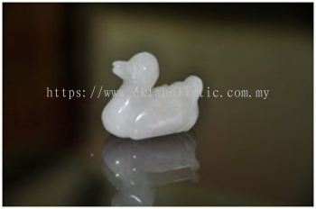 Quartz Duck 1.5'' Snow White Crystal Bird Statue