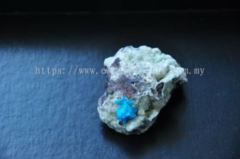 Cavansite Cluster 2'' Heulandite Crystal Blue Flower