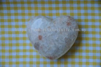 Sunstone Heart 2.4'' Red Crystal Healing Stone Chakra